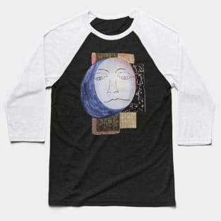 full moon art design Baseball T-Shirt